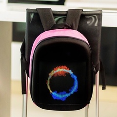 Led рюкзак с цифровым дисплеем Led Bag Pack розовый