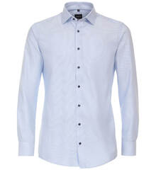 Сорочка мужская Venti Modern Fit 134023600-100 из фактурной ткани голубая