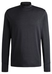 Теннисная футболка BOSS Slim-fit Long-Sleeved Tock Active - Black
