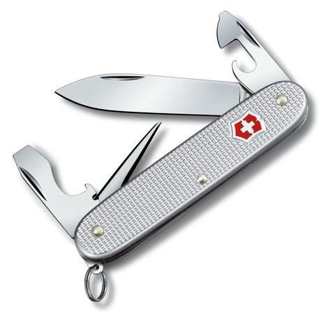 Складной нож Victorinox Pioneer Alox (0.8201.26) рукоять из рифлёного алюминия, 93 мм., 8 функций | Wenger-Victorinox.Ru