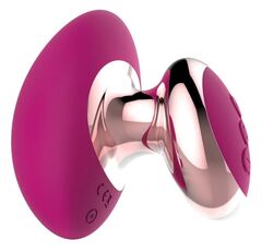 Ярко-розовый вибромассажер Couples Choice Massager - 