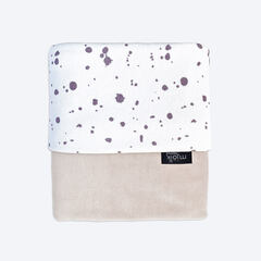 Двусторонний велюровый плед Mjölk Песочный серый, уценка