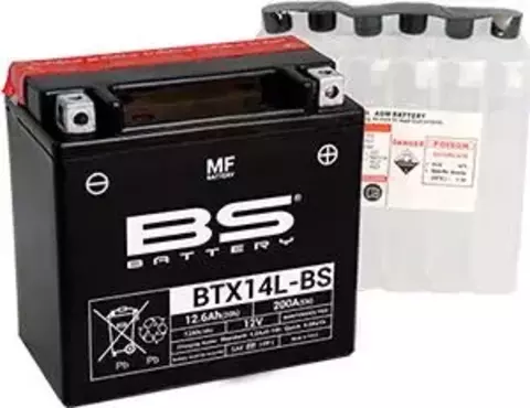 Аккумулятор BTX14L-BS/YTX14L-BS
