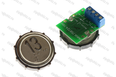 Кнопка (кнопочный модуль) ВКЛ13А-2-4П "13 этаж", круглая, красная подсветка, с кодом Брайля