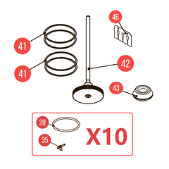 Комплект №15 для Hybest GSR40A (набор для обслуживания)