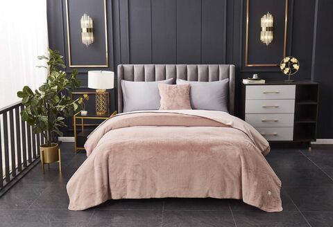 Плед 160х220 Sofi De MarkO Антуан розовый