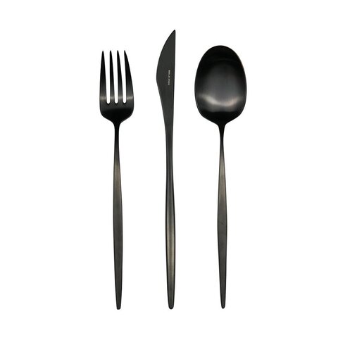 Набор столовых приборов на 6 персон 24 предмета Belo Inox Spirit Black