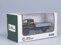 GAZ-3308 board 4x4 engine ZMZ-513 blackout on headlamps khaki AutoHistory 1:43