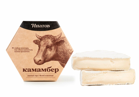 Сыр мягкий с белой плесенью Камамбер "Ипатов", 125г