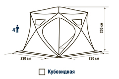 Палатка HIGASHI Pyramid Pro DC