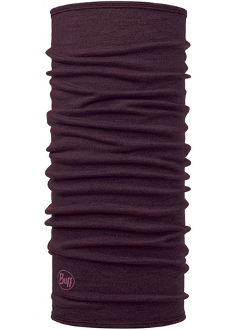 Элитная тёплая мультибандана с шерстью BUFF® Midweight Merino Wool Deep Purple