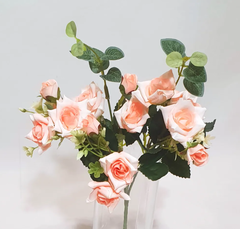 Розы искусственные остроконечные, букет 15 голов 2-4 см, букет 30 см.