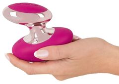 Ярко-розовый вибромассажер Couples Choice Massager - 