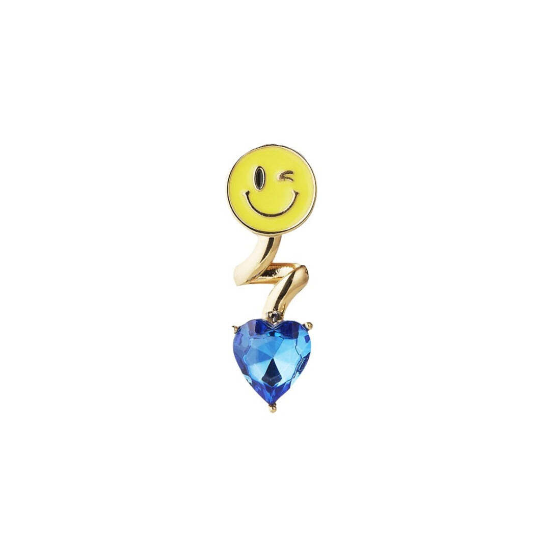 SAF SAFU Моносерьга Smiley Heart Earring цена и фото