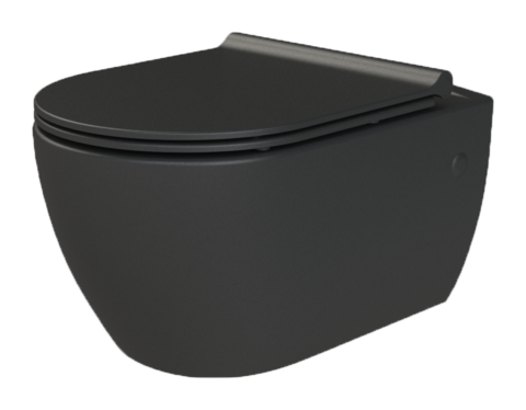 Boheme Bianca 961 Унитаз подвесной, цвет: чёрный