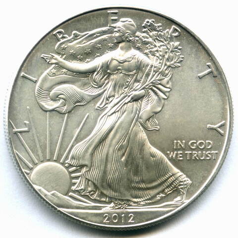 1 доллар 2012 год США AU "Шагающая свобода"