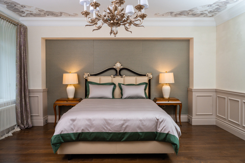 Постельное белье 1.5 спальное Сlaire Batiste Moro Diamante серый/зеленый