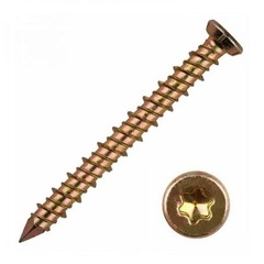 Шуруп по бетону 7,5х132 желтый цинк шлиц Torx №3