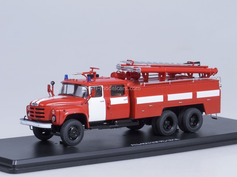 ZIL-133GYa AC-40 fire engine red with white stripes Start Scale Models (SSM) 1:43