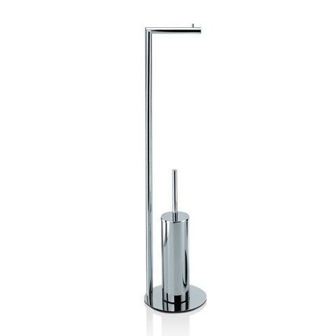 Decor Walther 0506100 Decor Walther Straight 7 Напольная стойка 80см с ершиком и бумагодержателем, цвет: хром