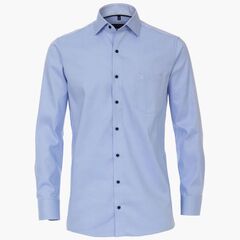 Сорочка мужская Casamoda Comfort Fit 393310700-100 из фактурной ткани голубая