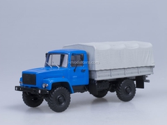 GAZ-3308 board with awning 4x4 engine ZMZ-513 blue AutoHistory 1:43