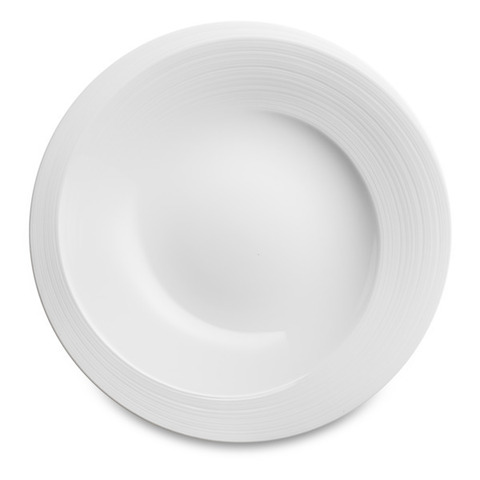 Тарелка суповая 23см Narumi Воздушный белый
