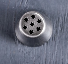 Насадка для кондитерского мешка d=4 см «Травка крупная», нержавеющая сталь