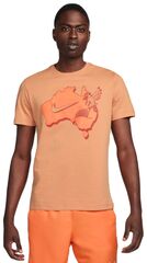 Теннисная футболка Nike Court Tennis T-Shirt - amber brown