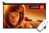 Экран S'OK SCPSM-266x150 120''  настенно-потолочный, моторизованный, матовый, белый