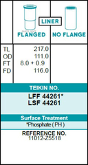 Гильза блока цилиндров TEIKIN LFF44261 (6шт/упак) хонингованная