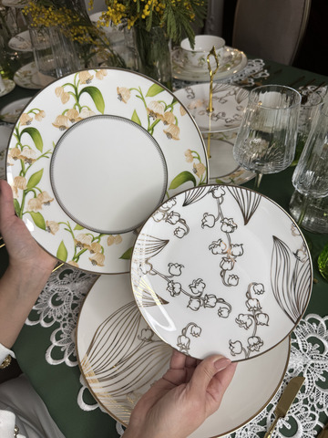 Подстановочная тарелка 30см First Lady Нежность ландыша
