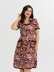 4572 Халат на пуговицах