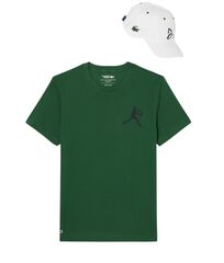 Теннисная футболка Lacoste Tennis x Novak Djokovic Pack - green/navy blue