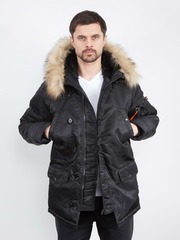 Куртка Аляска N-3B Husky II Nord Storm Apolloget (черный - black/black)