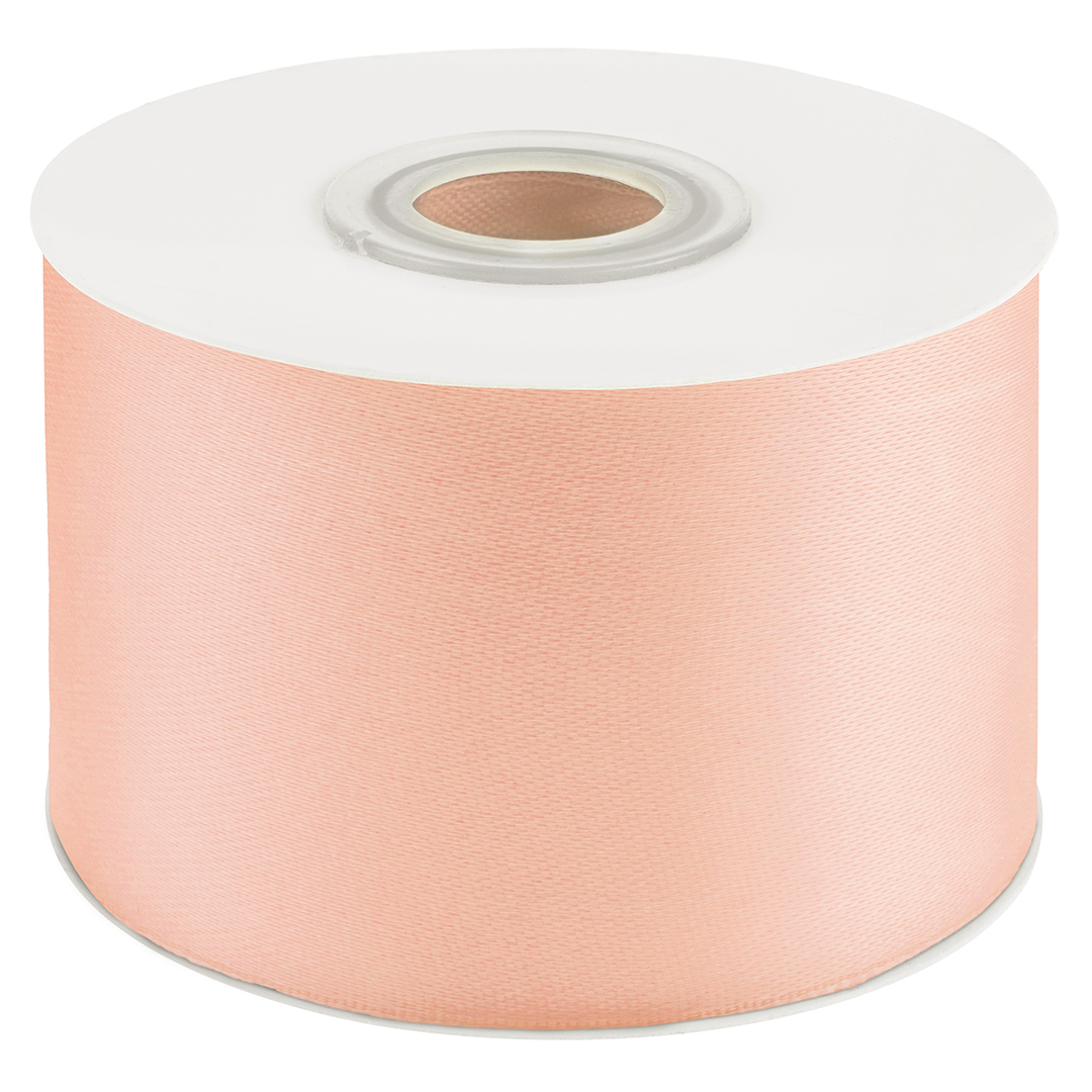 Лента Атласная (5см*22,85м) Нежный персик