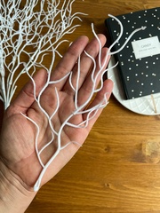 Букет, искусственная зелень, цвет Белый, 43 см, набор 2 букета