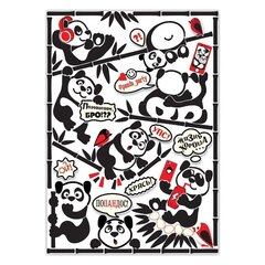 
          Набор для изготовления картины Клевер, 280х70х50 мм, декорирование, пластик, картонная упаковка, "Комикс. Панды"