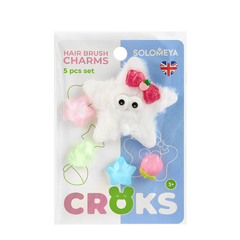 Джиббитсы для расчески Solomeya Hair Brush Charms 5pcs set Fluffy Mood