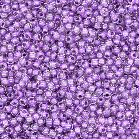 Японский бисер TOHO Round 11/0 (№935), окрашенный изнутри прозрачный