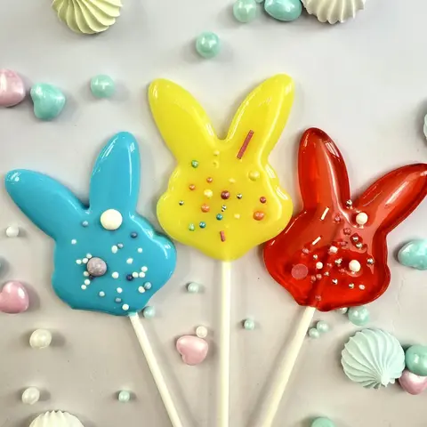 Карамель леденцовая «Кролик» на основе подсластителя изомальт (цвет в ассортименте)