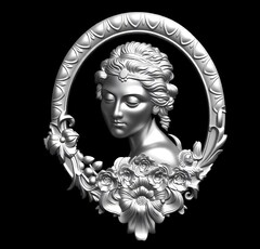 Силиконовый молд Портрет-L