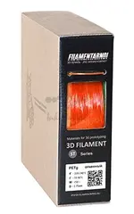 Пластик для 3Д принтера Filamentarno! PETg Standart прозрачный огненный 750 г, 1.75 мм
