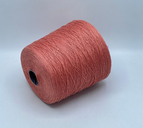 Бобинная пряжа, Linen, 1/960 960м, 100% Лен, Лосось. 40743