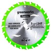 Диск пильный  по дереву для циркулярной пилы Greenworks, Арт. 2943407, 184x20 мм, 24T — фото 1