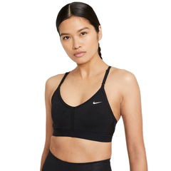 Бюстгальтер спортивный Nike Indy Bra V-Neck W - black/black/black/white