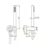 Paini 53PW440TT Душевой гарнитур, никель брашированный PVD