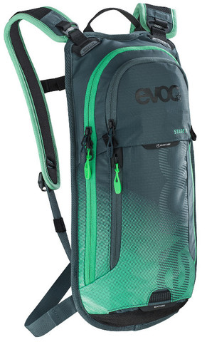 Картинка рюкзак велосипедный Evoc Stage 3 Slate-Neon Green - 1