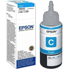 Чернила голубые Epson для L100, L110, L120, L1300, L200, L210, L300, L350, L355, L550, L486 (70 мл) C13T66424A