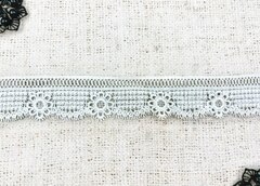 Кружево плетеное, ш. 4 см, молочный